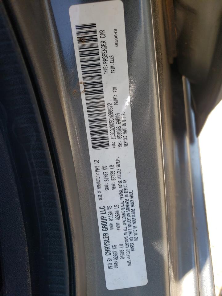 1C3CDZBG5CN280672 2012 Dodge Avenger R/T