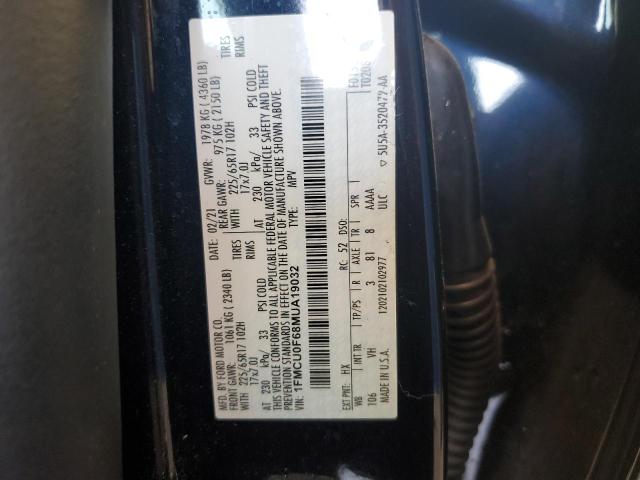 2021 Ford Escape S VIN: 1FMCU0F68MUA19032 Lot: 61215844