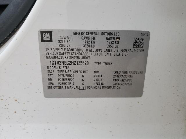 2017 GMC SIERRA K15 - 1GTV2NEC2HZ135620