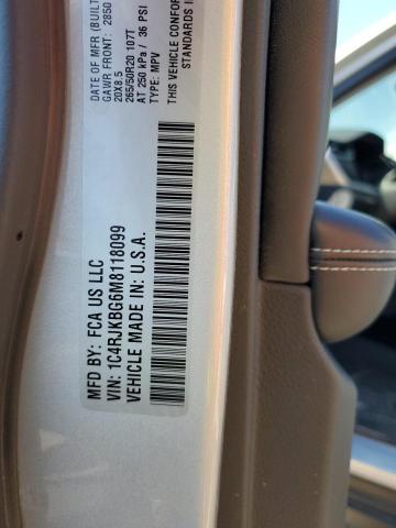 2021 JEEP GRAND CHER - 1C4RJKBG6M8118099