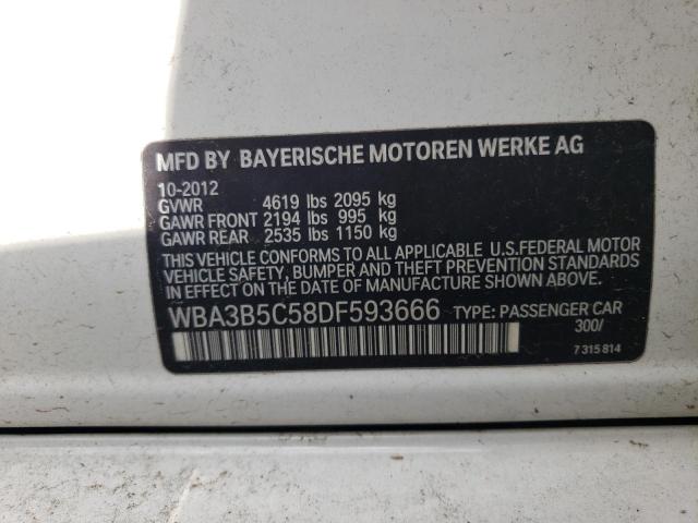 2013 BMW 328 Xi Sulev VIN: WBA3B5C58DF593666 Lot: 60086264