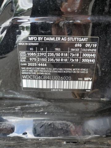 VIN WDCTG4GB4LU026020 2020 Mercedes-Benz GLA-Class,... no.13