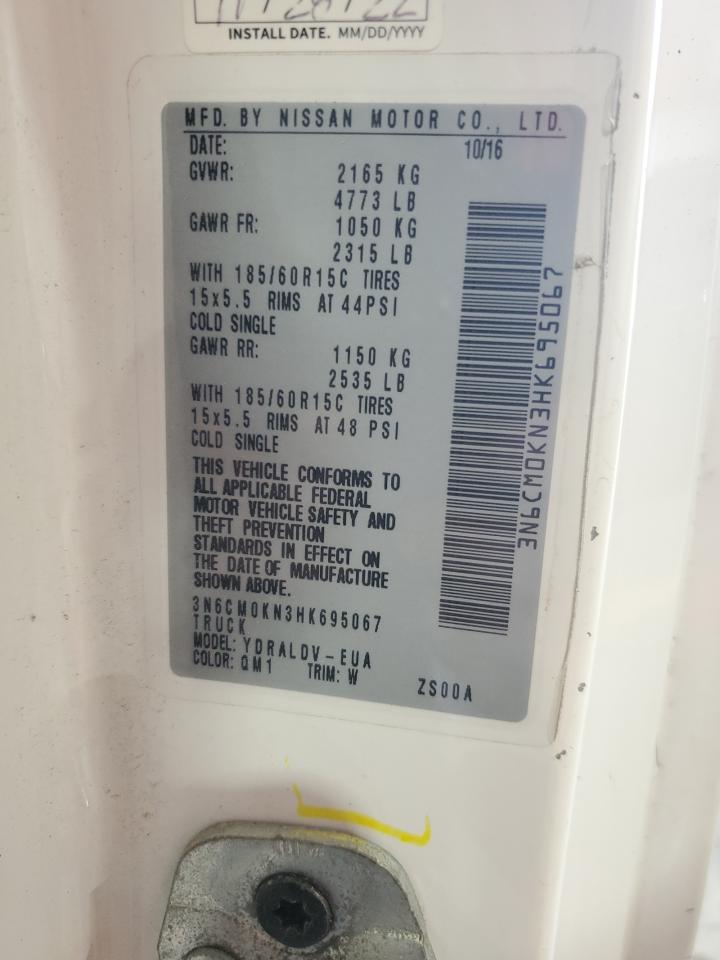 3N6CM0KN3HK695067 2017 Nissan Nv200 2.5S