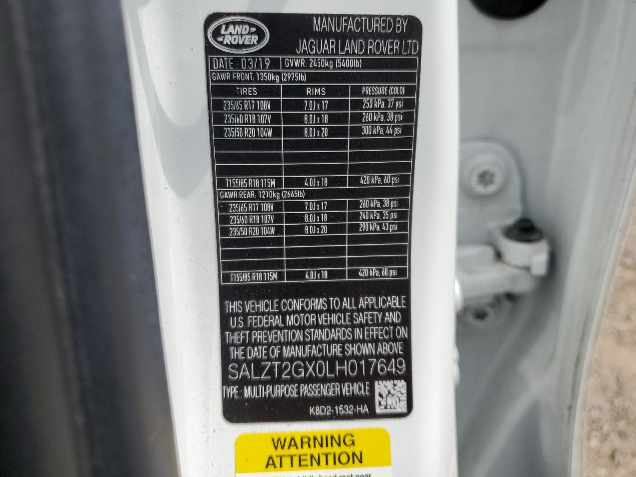 LAND ROVER RANGE ROVER S