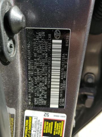 VIN 4T1G11AK5NU670933 2022 Toyota Camry, SE no.12