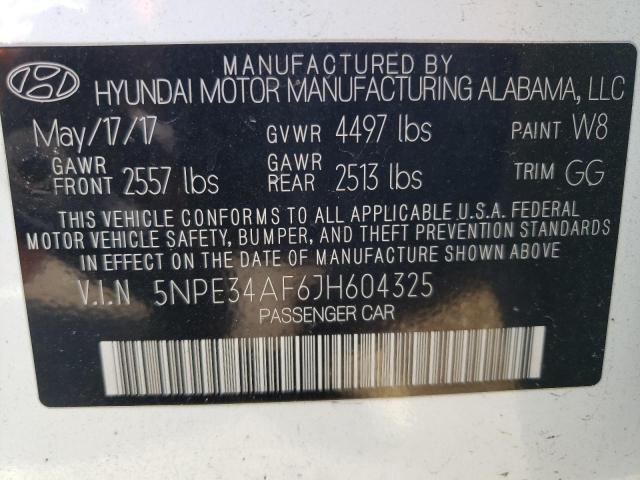 5NPE34AF6JH604325 2018 HYUNDAI SONATA - Image 12