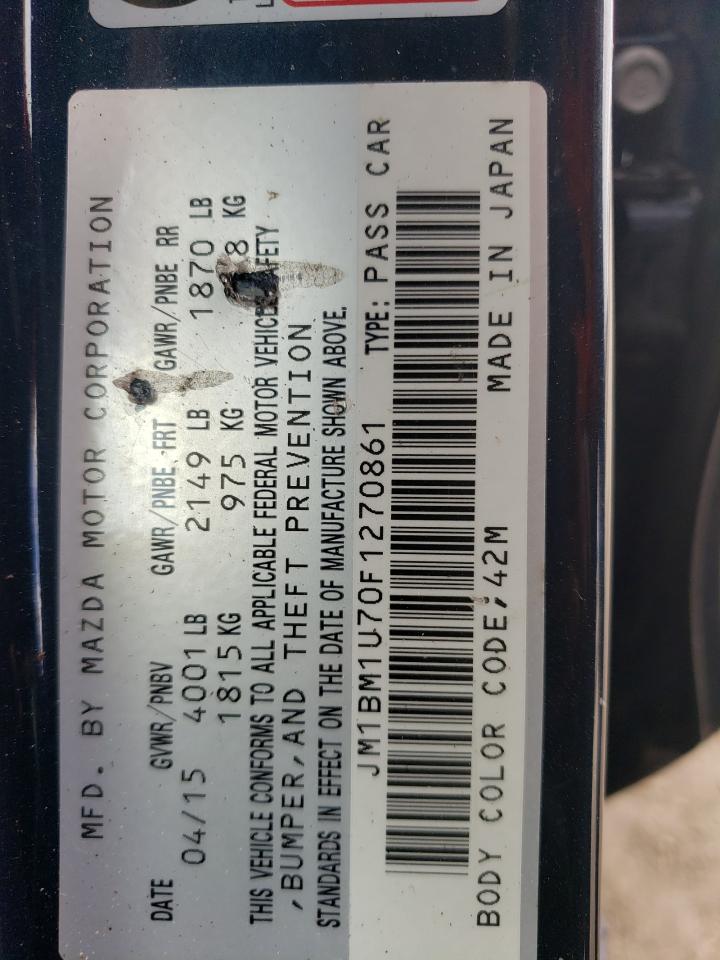 JM1BM1U70F1270861 2015 Mazda 3 Sport