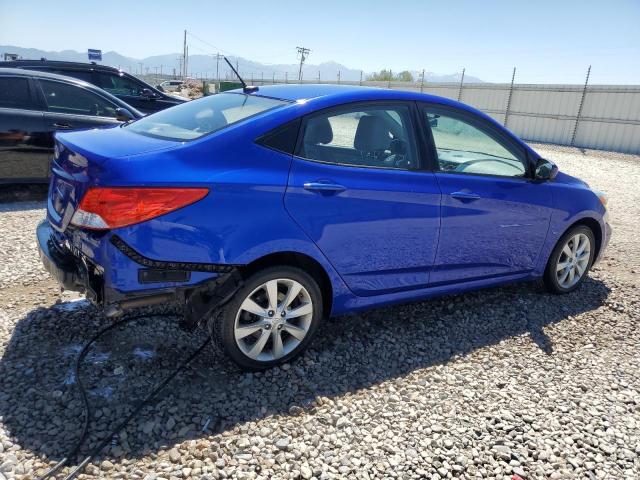 HYUNDAI ACCENT GLS 2014 blue  gas KMHCU4AE5EU717542 photo #4