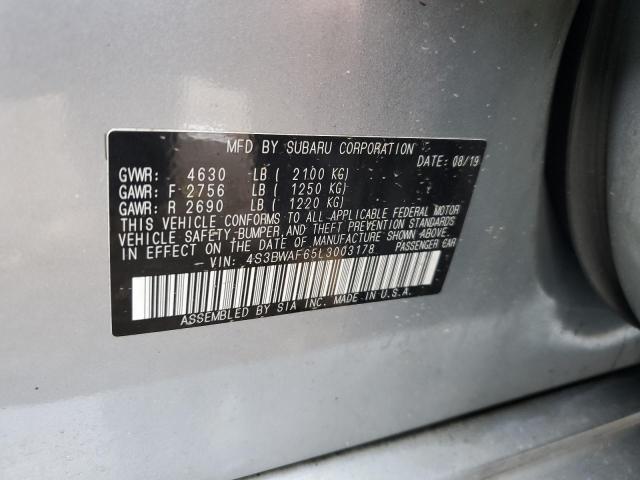 2020 SUBARU LEGACY SPO 4S3BWAF65L3003178