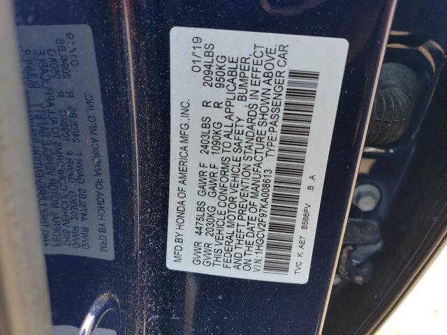 2019 HONDA ACCORD TOU 1HGCV2F97KA008613