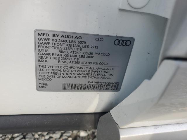 VIN WA1ABAFY8P2027604 2023 Audi Q5, Premium 40 no.14