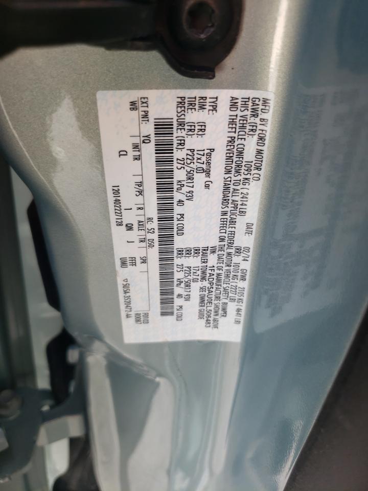 1FADP5AU0EL506483 2014 Ford C-Max Se