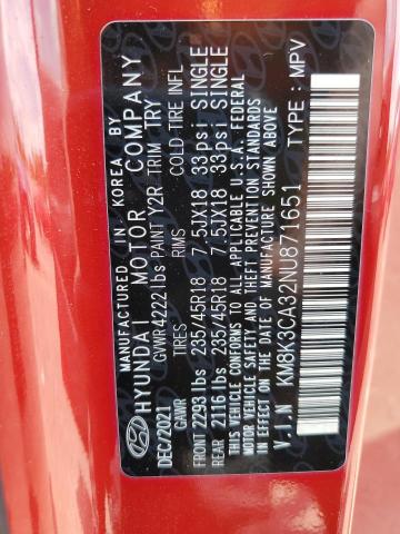 2022 HYUNDAI KONA N LIN - KM8K3CA32NU871651