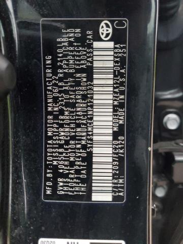 2022 TOYOTA COROLLA SE - 5YFS4MCE1NP121032