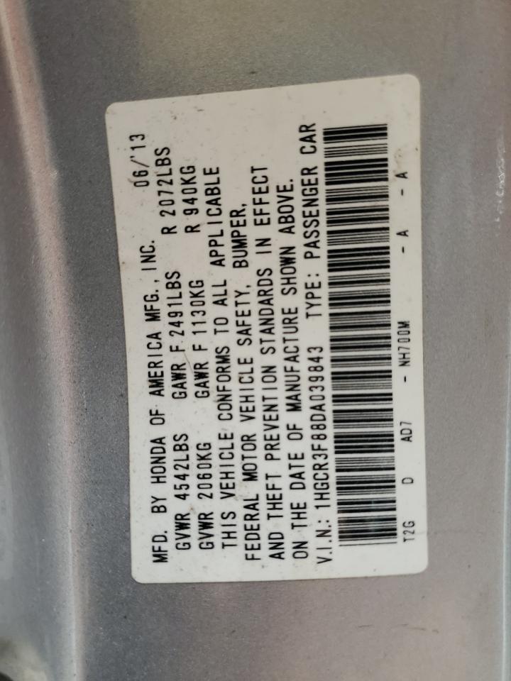 2013 Honda Accord Exl vin: 1HGCR3F88DA039843