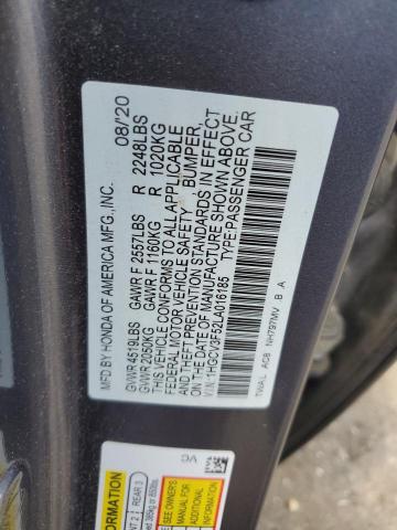 1HGCV3F52LA016185 Honda Accord HYB 12