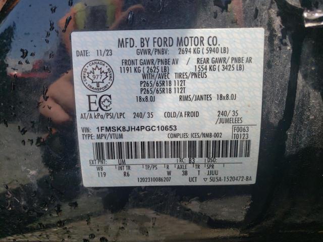 2023 FORD EXPLORER T - 1FMSK8JH4PGC10653