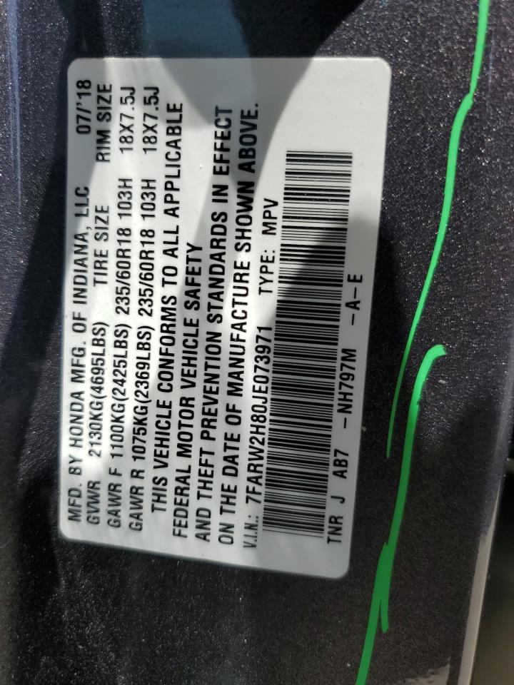 7FARW2H80JE073971 HONDA CRV 2018
