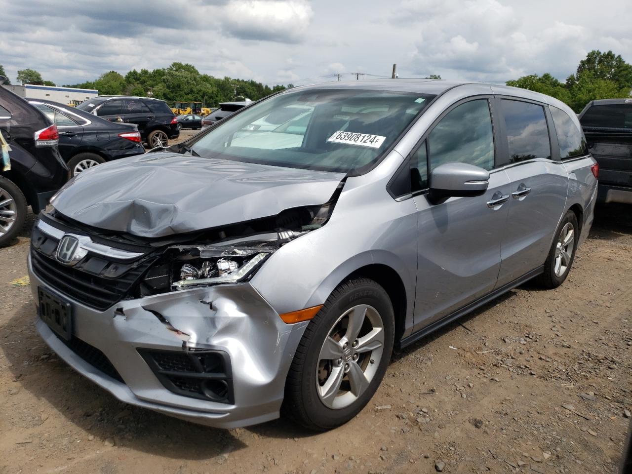 Lot #2794475408 2018 HONDA ODYSSEY EX