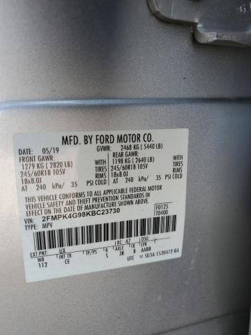2019 FORD EDGE SE - 2FMPK4G98KBC23730