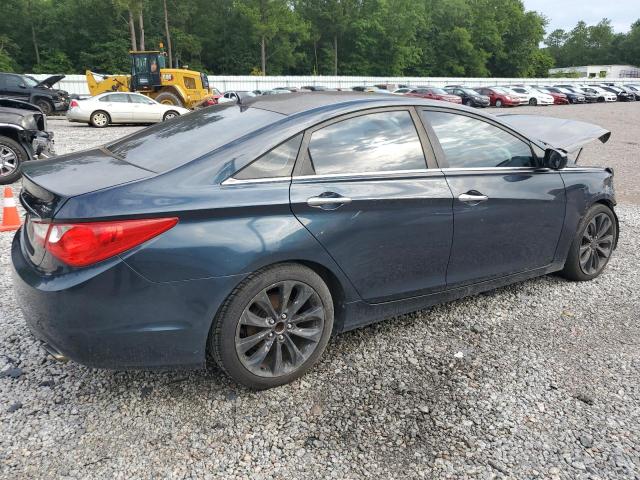 HYUNDAI SONATA SE 2011 blue sedan 4d gas 5NPEC4AB2BH148578 photo #4