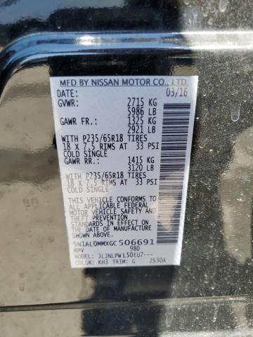 2016 Infiniti Qx60 VIN: 5N1AL0MMXGC506691 Lot: 61936294