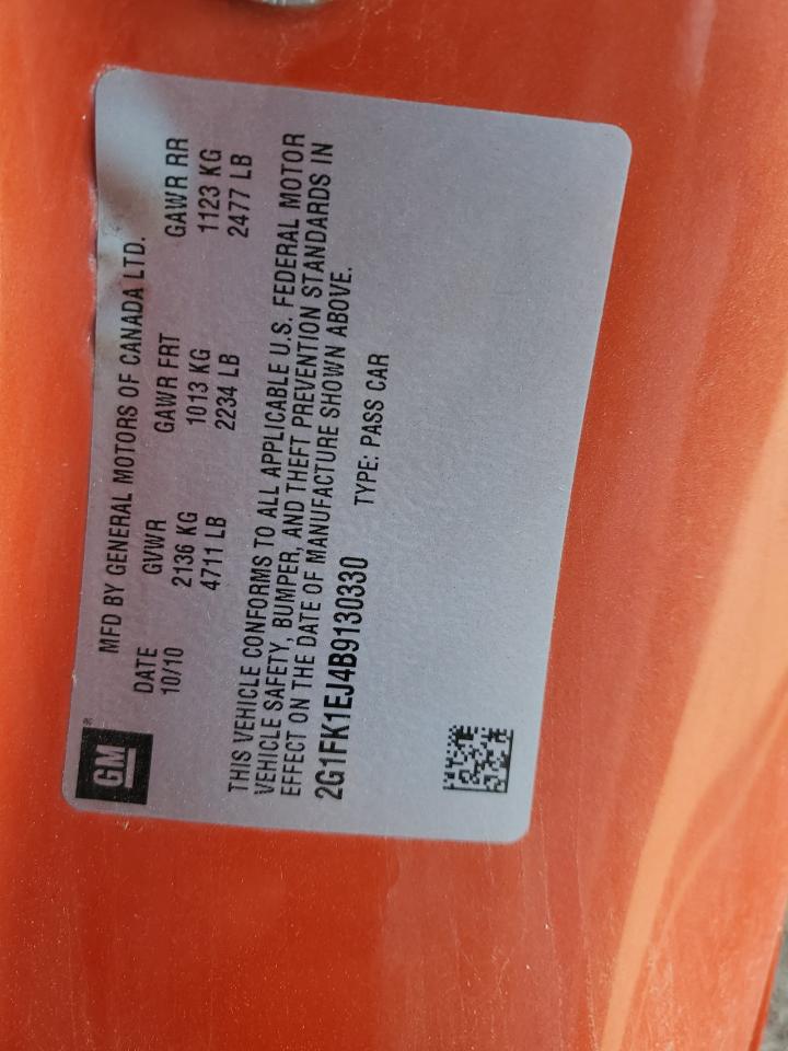 2G1FK1EJ4B9130330 2011 Chevrolet Camaro 2Ss