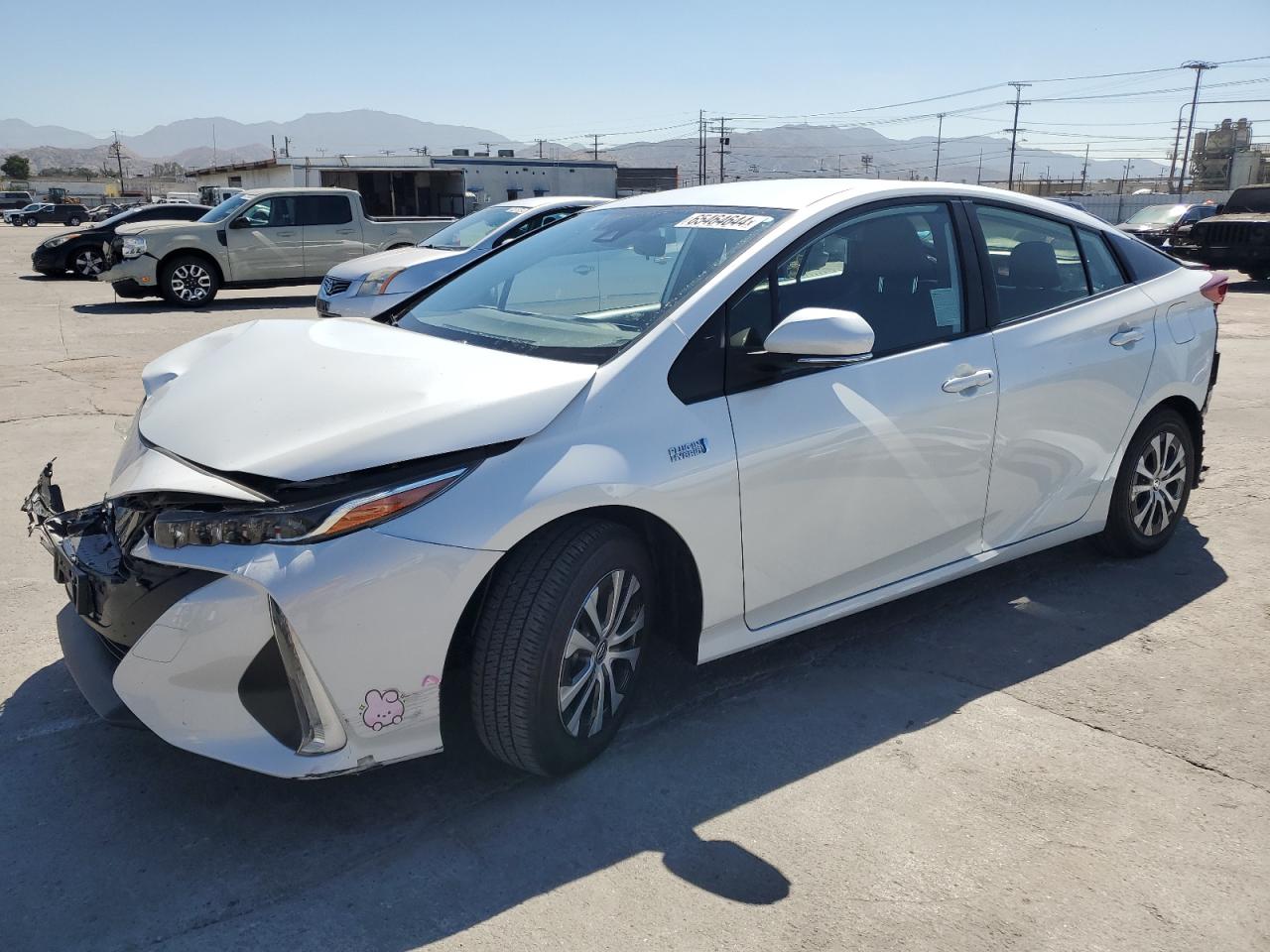 TOYOTA PRIUS PRIM 2021 white  hybrid engine JTDKAMFP2M3192897 photo #1