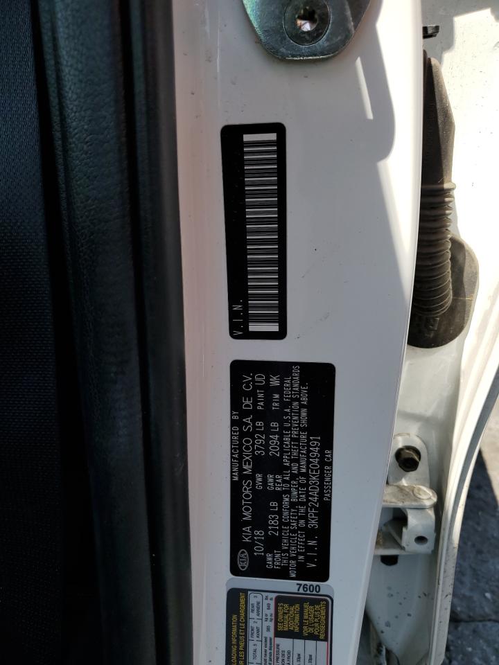 3KPF24AD3KE049491 2019 Kia Forte Fe