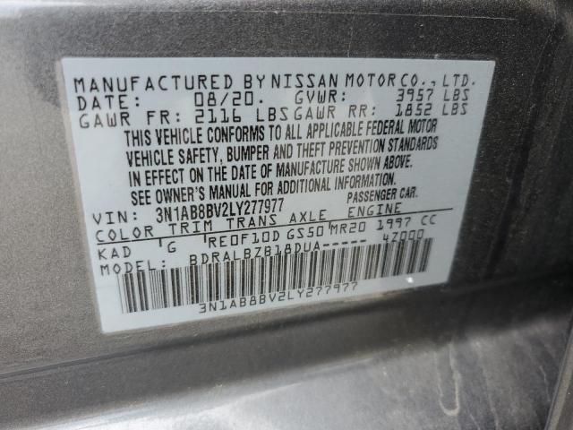 2020 Nissan Sentra S VIN: 3N1AB8BV2LY277977 Lot: 60613804