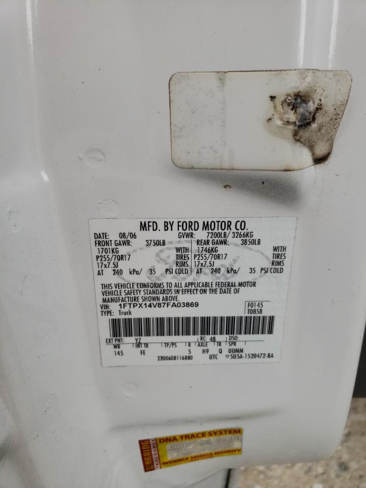 1FTPX14V87FA03869 2007 Ford F150