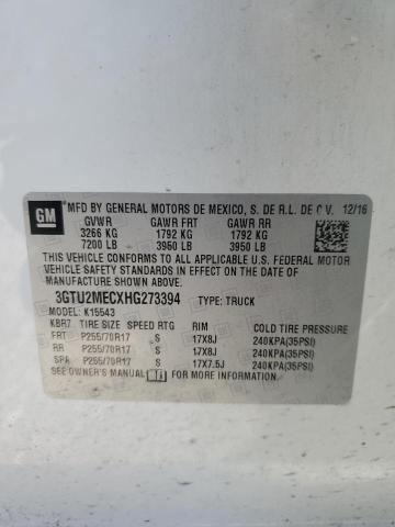 2017 GMC SIERRA K15 - 3GTU2MECXHG273394