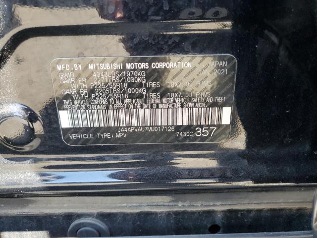 2021 MITSUBISHI OUTLANDER - JA4APVAU7MU017126