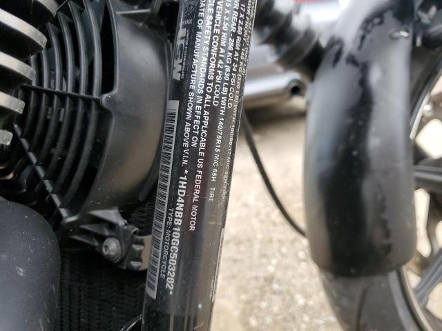 2016 HARLEY-DAVIDSON XG750 1HD4NBB10GC503202