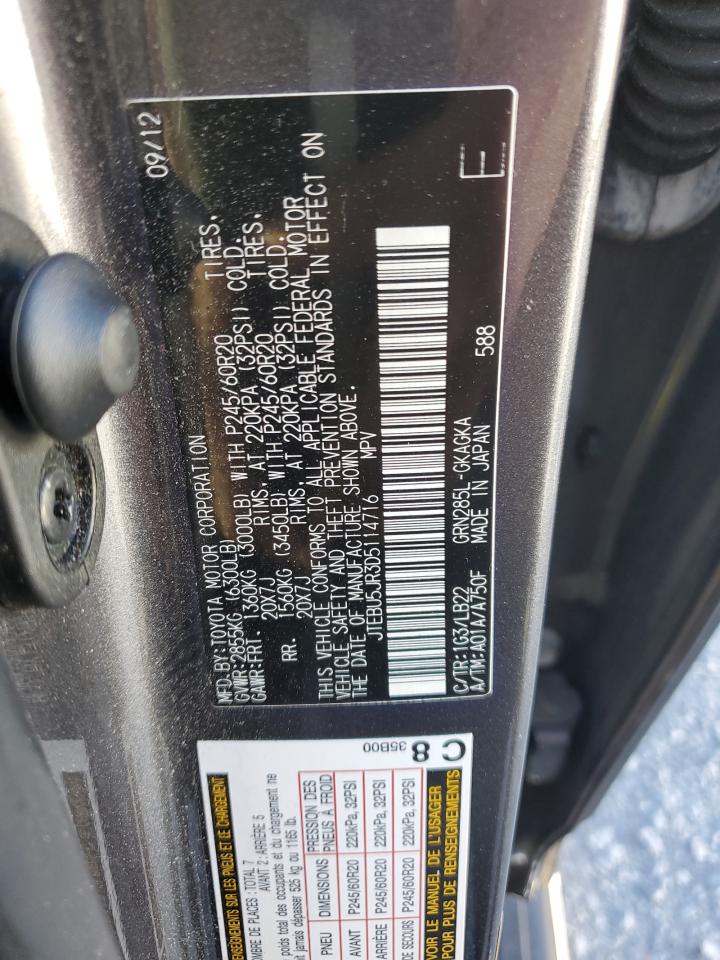 JTEBU5JR3D5114716 2013 Toyota 4Runner Sr5