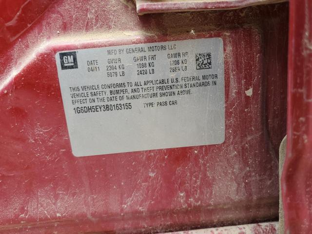 2011 Cadillac Cts Luxury Collection VIN: 1G6DH5EY3B0163155 Lot: 61566574