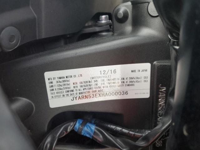 2017 YAMAHA FZ09 JYARN53EXHA000036