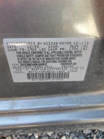 3N1CN8EV4ML840912 Nissan Versa SV 12