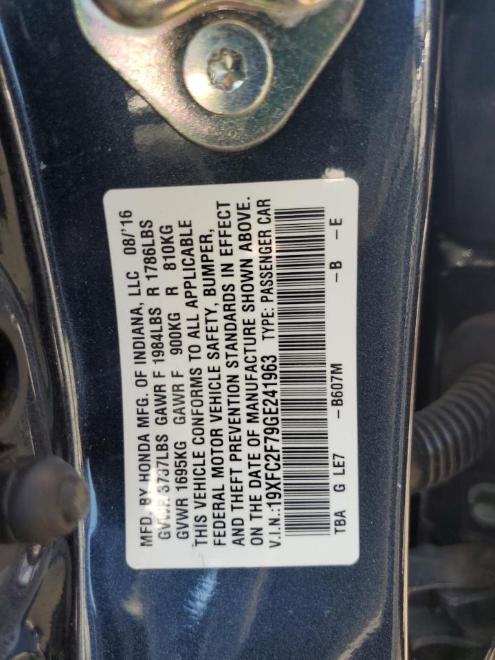 19XFC2F79GE241963 2016 Honda Civic Ex 19XFC2F79GE241963 2016 Honda Civic Ex