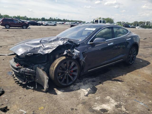 TESLA MODEL S P8 2015 gray  electric 5YJSA1H45FF087133 photo #1