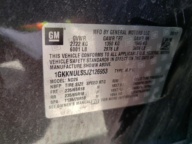2018 GMC ACADIA SLT - 1GKKNULS5JZ126953