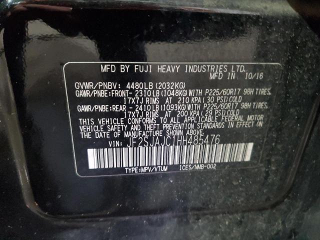 2017 Subaru Forester 2.5I Limited VIN: JF2SJAJC1HH485476 Lot: 62217584