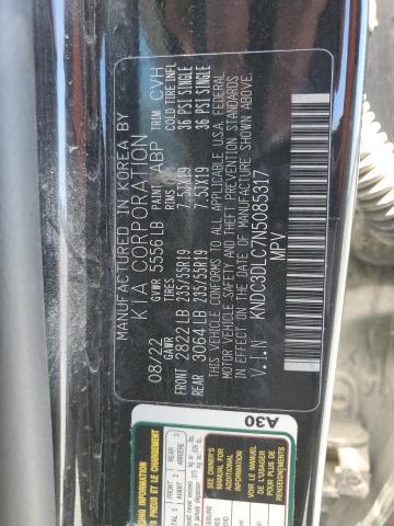 2022 Kia Ev6 Light VIN: KNDC3DLC7N5085317 Lot: 61342404