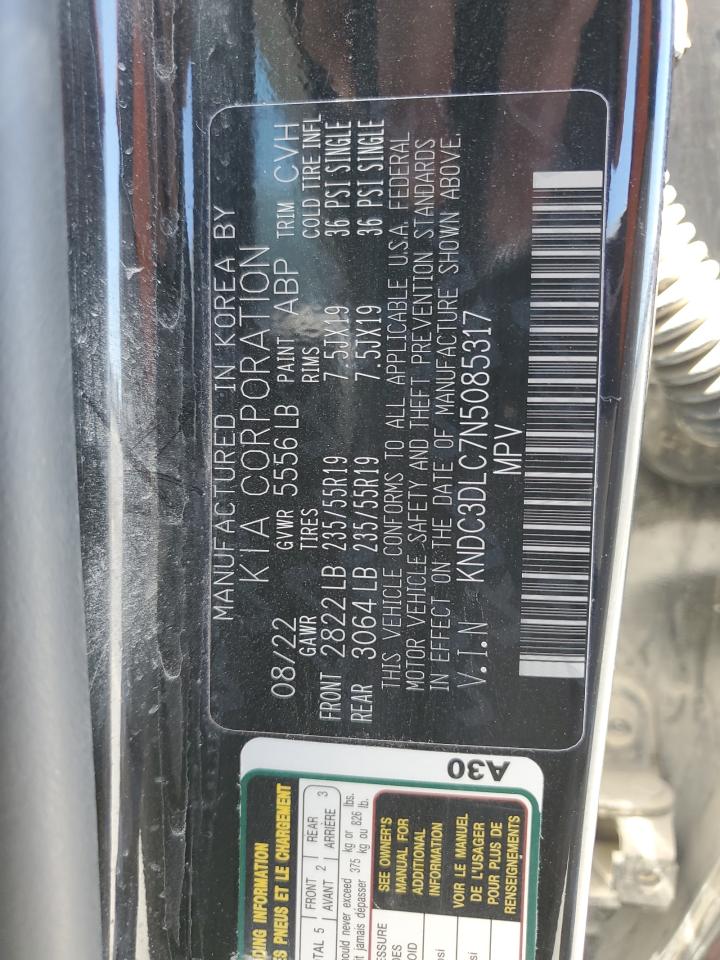 KNDC3DLC7N5085317 2022 Kia Ev6 Light