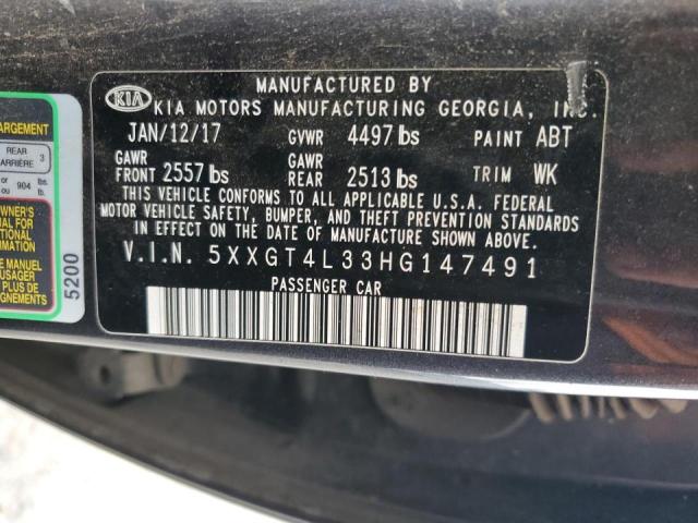 VIN 5XXGT4L33HG147491 2017 KIA Optima, LX no.13