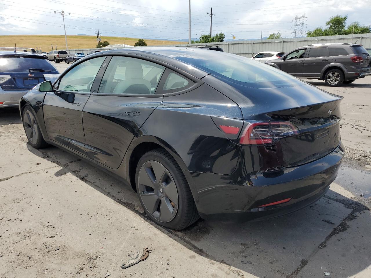 Lot #2902784262 2021 TESLA MODEL 3