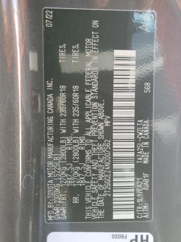 2022 LEXUS NX 350 2T2GGCEZ4NC007562