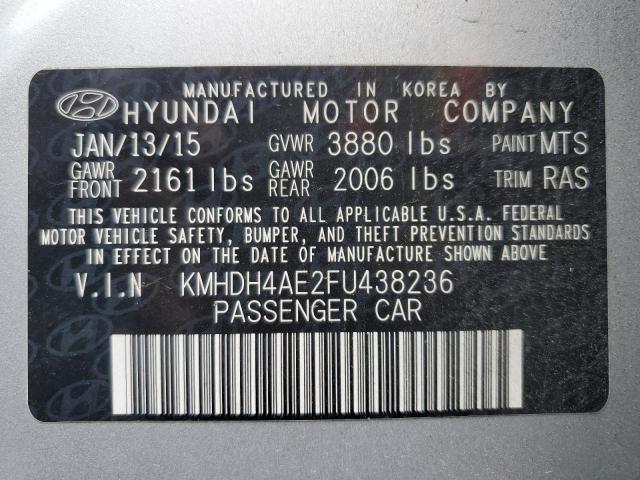 KMHDH4AE2FU438236 2015 HYUNDAI ELANTRA - Image 13