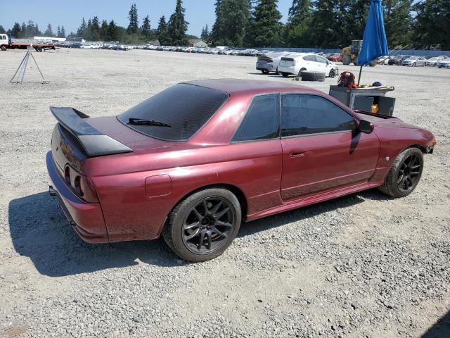 NISSAN SKYLINE 1990 burgundy   BNR32011442 photo #4