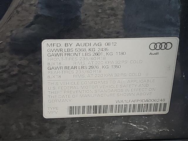 VIN WA1LFAFP9DA006248 2013 Audi Q5, Premium Plus no.13